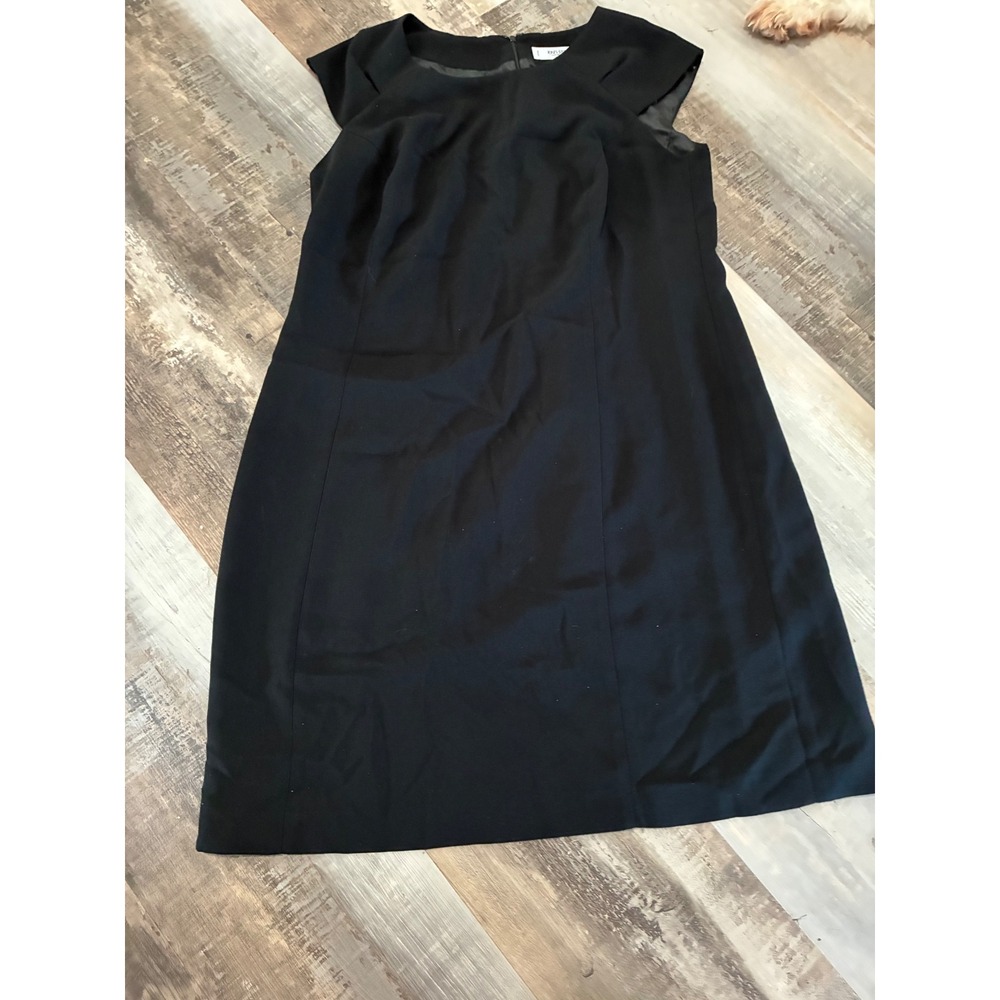 Jones Studio Separates Black Sheath Dress Womens 14W Sleeveless